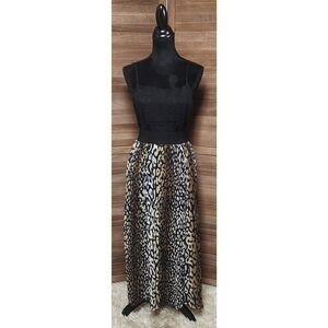 Victoria New Womens XL Lined Maxi Skirt Summer Beach Pleated Elastic High Waist